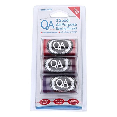 All Purpose Thread - 3 Pack Purple Red Shades P2