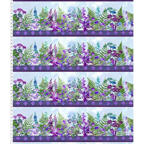 Haven Floral Border Purple 1HVN-3