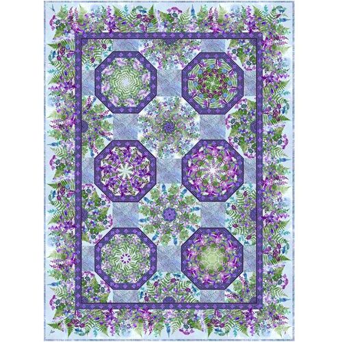 Haven Kaleidoscope Fabric Quilt Kit Purple