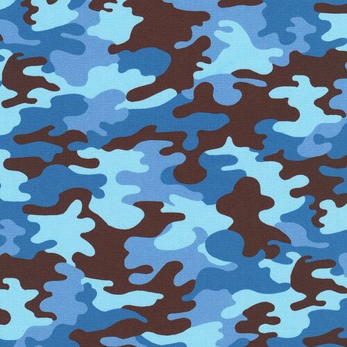 Camo Camouflage Blue Digital Fabric SRK-20272-4