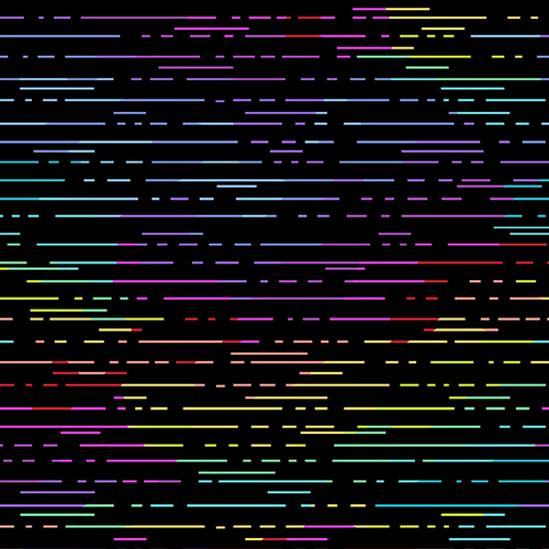 Beguiled Andover Neon Birch Stripe Black 9757-K