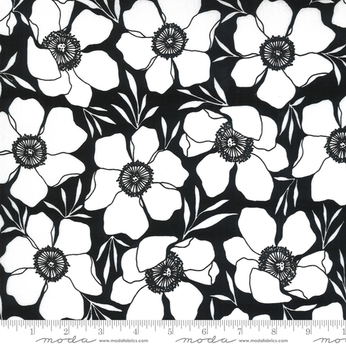 Moda Illustrations Moody Florals Black 11502 15