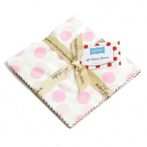 Riley Blake Le Creme Medium Dot 5" Stacker Fabric Squares 5-620-11
