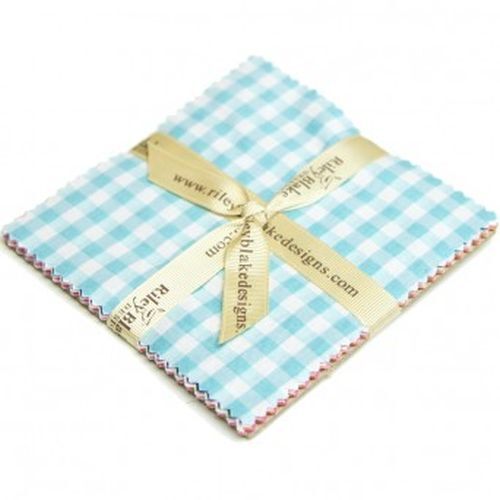 Riley Blake 1/2 inch Large Gingham 5" Stacker Fabric Squares 5-460-11