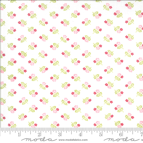 Moda Sophie Small Floral Linen White 18712 11