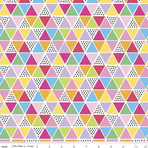 Rainbowfruit Triangles Multi White 10896