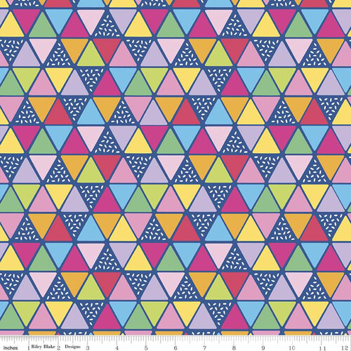 Rainbowfruit Triangles Multi Blue 10896