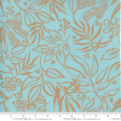 Sunshine Soul Ultra Violet Floral Metallic Aqua 8449 42