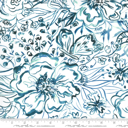 Sunshine Soul Floral Jadeite Blue 8467 12