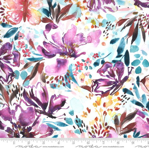 Sunshine Soul Watercolour Floral Sunset Multi 8460 11