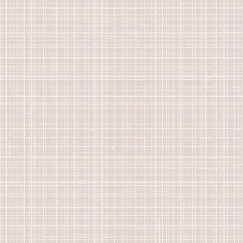 Flowers & Feathers Plaid Grid Natural 4474NE
