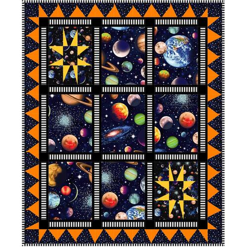 Solar System Night Sky Planets Quilt Pattern ONLY