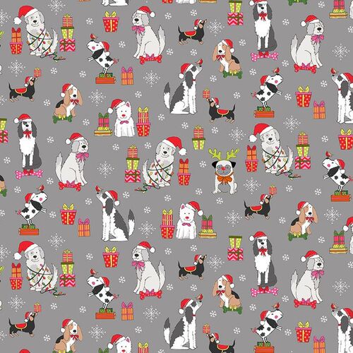Yappy Christmas Dogs Presents Silver 2365S