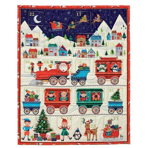 Christmas Santa Express Advent Calender Panel 2387 1