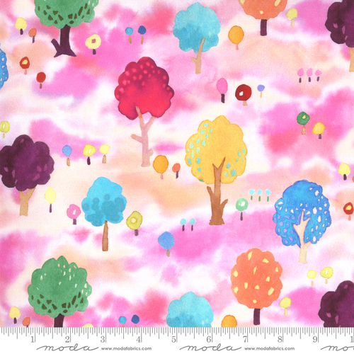 Moda Fanciful Forest Orchard Trees Petal 33572 16