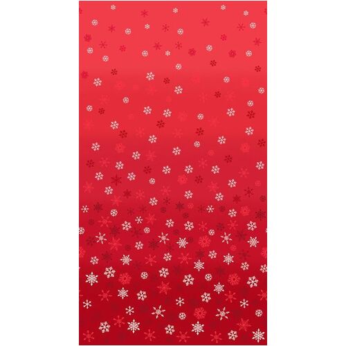 Scandi 2021 Christmas Ombre Snowflakes Red 2248R4