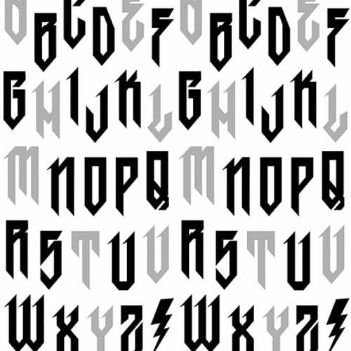 When Sparks Fly Alphabet A8729MC $6.95/ Metre
