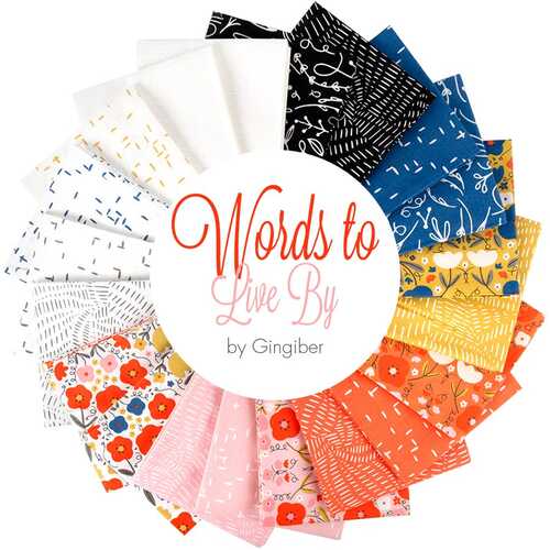 Moda Words to Live By 1/2m Fabric Bundle