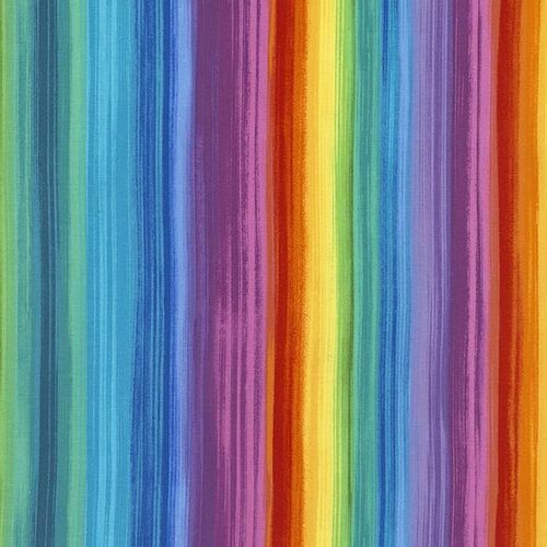 Rainbow Stripe Bright Multi TT C6323