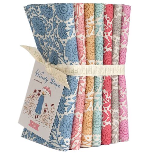 Tilda Windy Days Aella Floral Fat Quarter Bundle