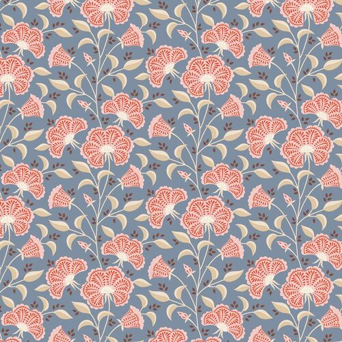 Tilda Windy Days Stormy Floral Blue 100343