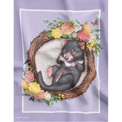 Native Nursery Baby Tassie Devil Panel DV3685