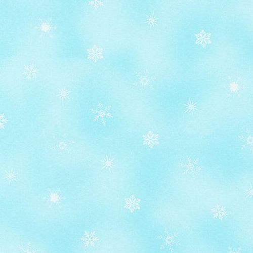 Holly Jolly Christmas Snowflakes Blue 204884
