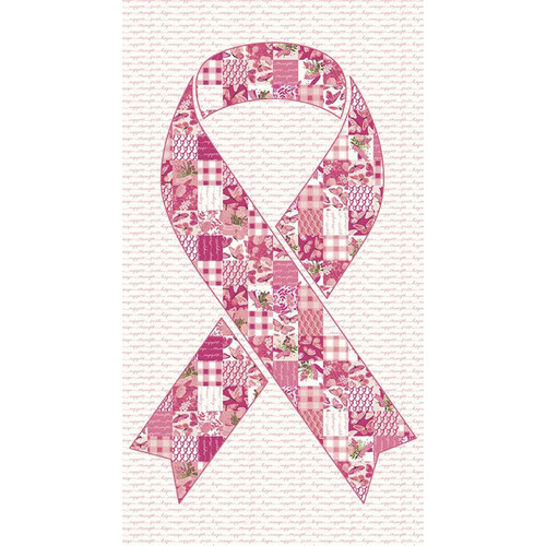 Hope in Bloom Quest For A Cure Quilt Panel PD11028