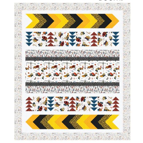 Build,Bang,Boom! Construction Quilt Fabric Kit