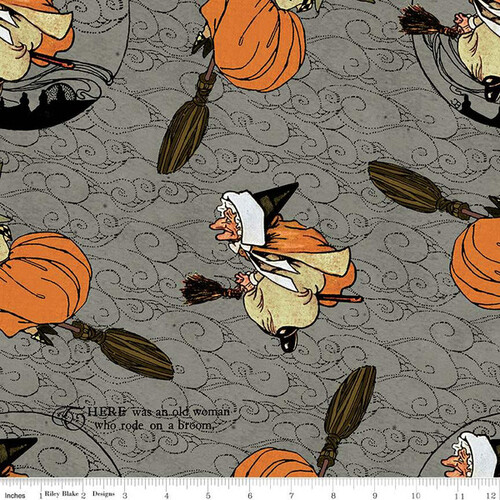 Goose Tales Old Mother Goose Grey 24" C9396