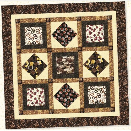 Chocolicious Sew Delicious Chocolate Quilt Kit
