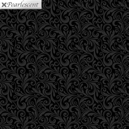Miss Marguerite Pearlescent Scroll Black 10425P-12