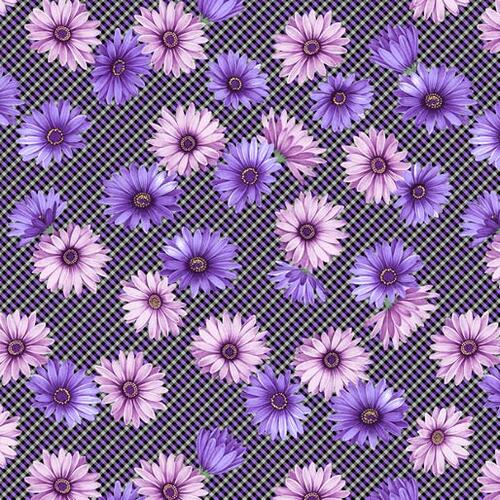 Miss Marguerite Floral Plaid Purple 10422-63