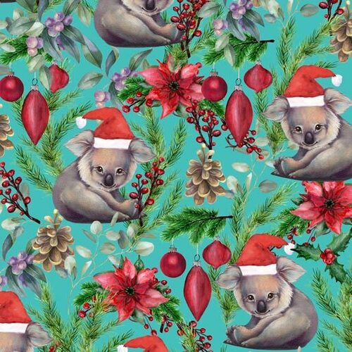 Unalloyed Aussie Christmas Koala Santa Hats C
