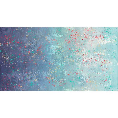 Lipstick Cowgirl Ombre Gradient Splatter Navy Aqua 31725 1712