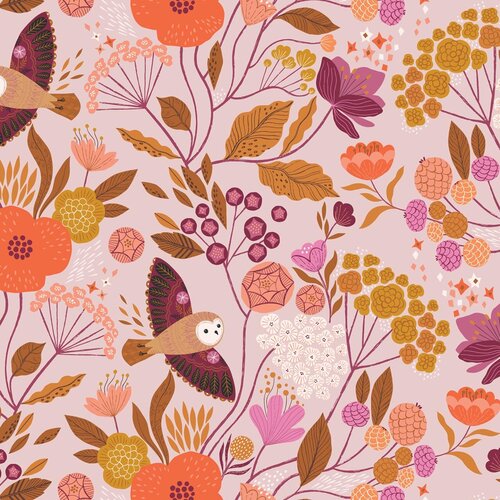 Dashwood Wild Owl Floral Toss D1922