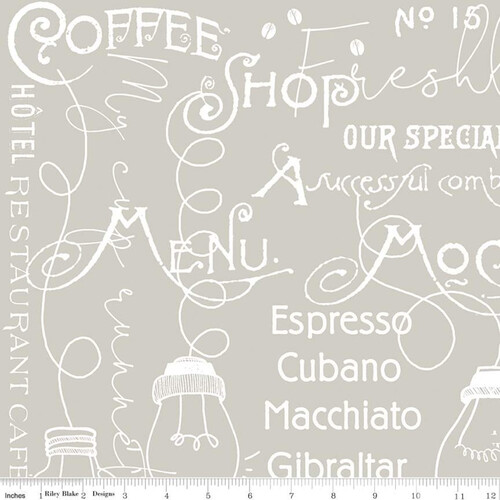 Coffee Chalk Café Blackboard Menu Taupe 11035