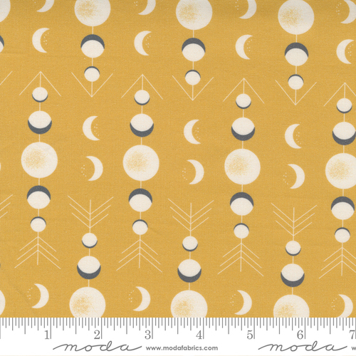 Moda Through The Woods Moon Phases Yellow 43116 13