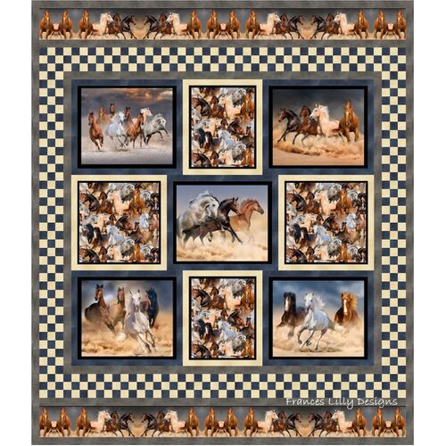 Wild and Free Quilt Pattern Only Frances Lilly Design
