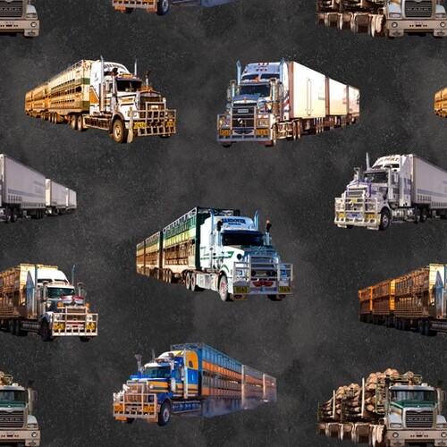 Australian Road Trains Truck Bitumen Road J