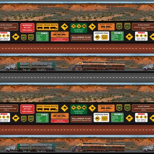 Australian Road Trains Trucks Cnvoy Stripe G