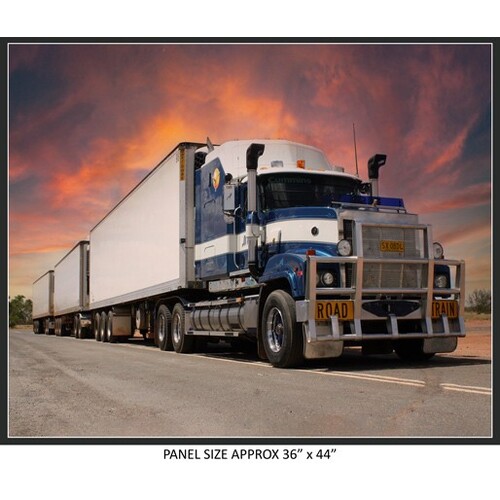 Australian Road Trains Fabric Panel D
