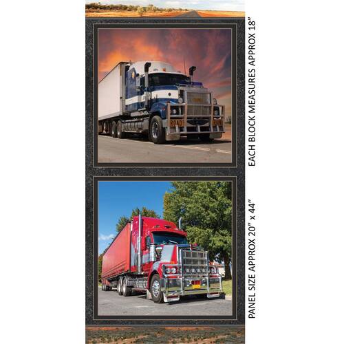 Australian Road Trains 18″ Block Trucks Panel B
