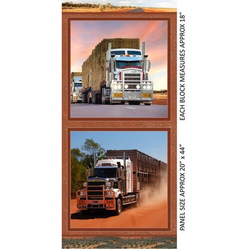 Australian Road Trains 18″ Block Trucks Panel A