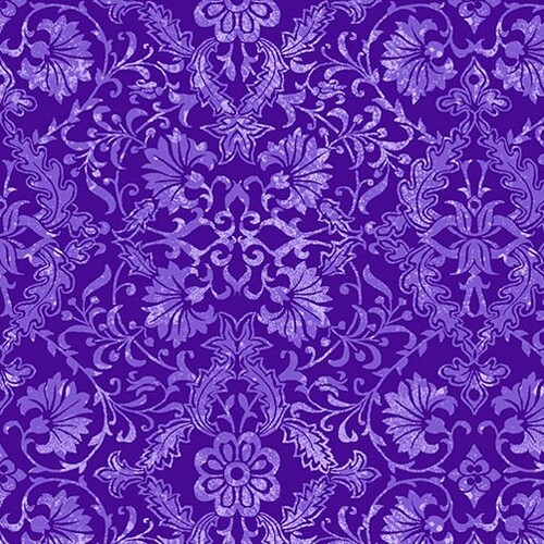 Lavender Fields Veronica Damask Dark Purple 6836-66