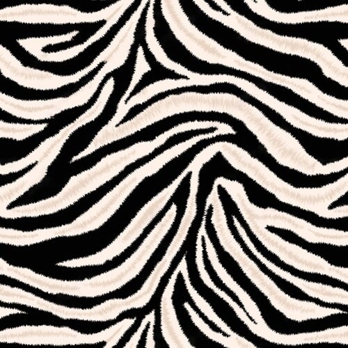 African Safari Zebra Skin Animal Print S