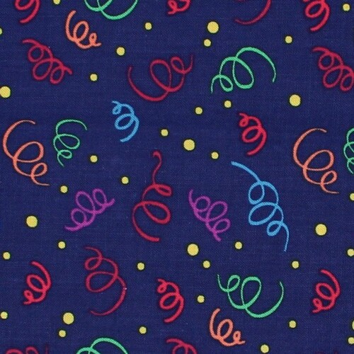 Celebrations Party Streamers Navy Multi 3808