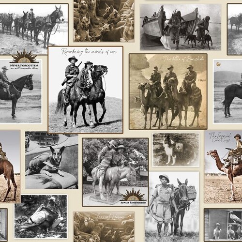 Animals of War A Soldier's Tribute Collage AD