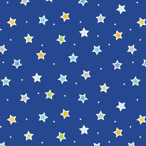 Sweet Safari Stars Dark Blue 9755