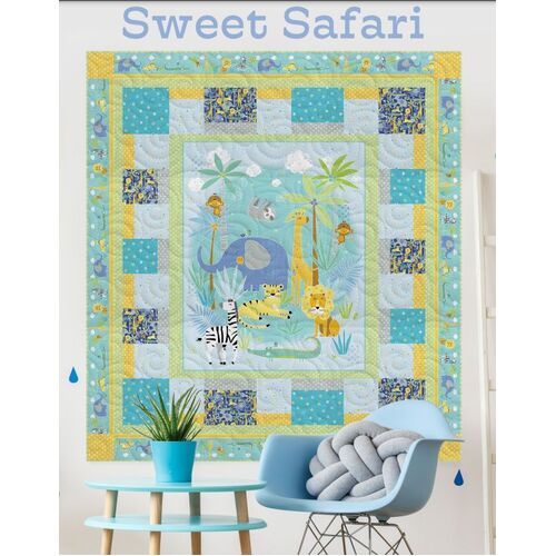 Sweet Safari Animals Quilt Kit